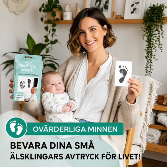 Första Avtrycket — bläckfritt hand & fotavtryckskit